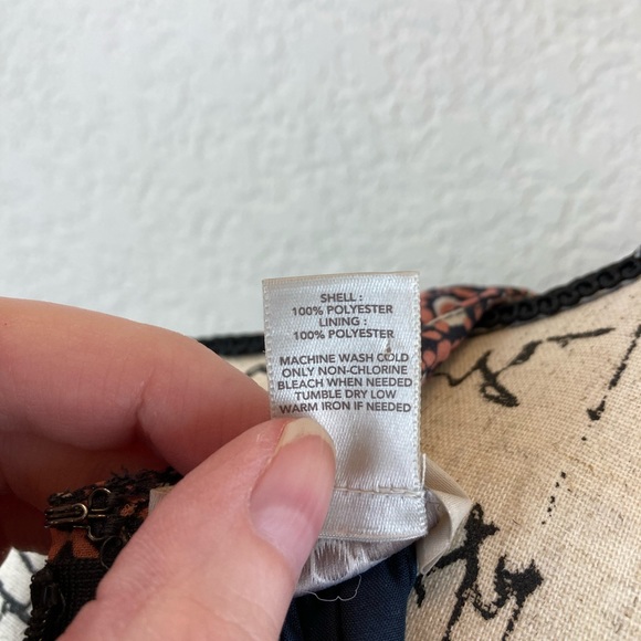 Loft Coral Geometric Halter Sleeveless Sheath Dress A85 - Picture 3 of 7